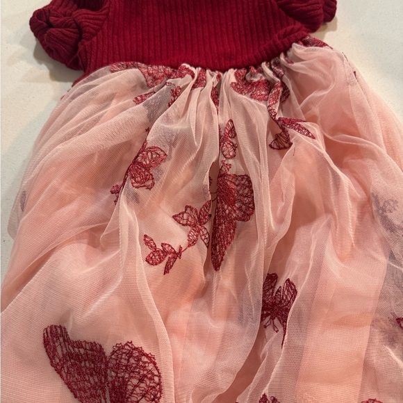 SHEIN Ribbed Red Knit Top 2T - Picture 2 of 3